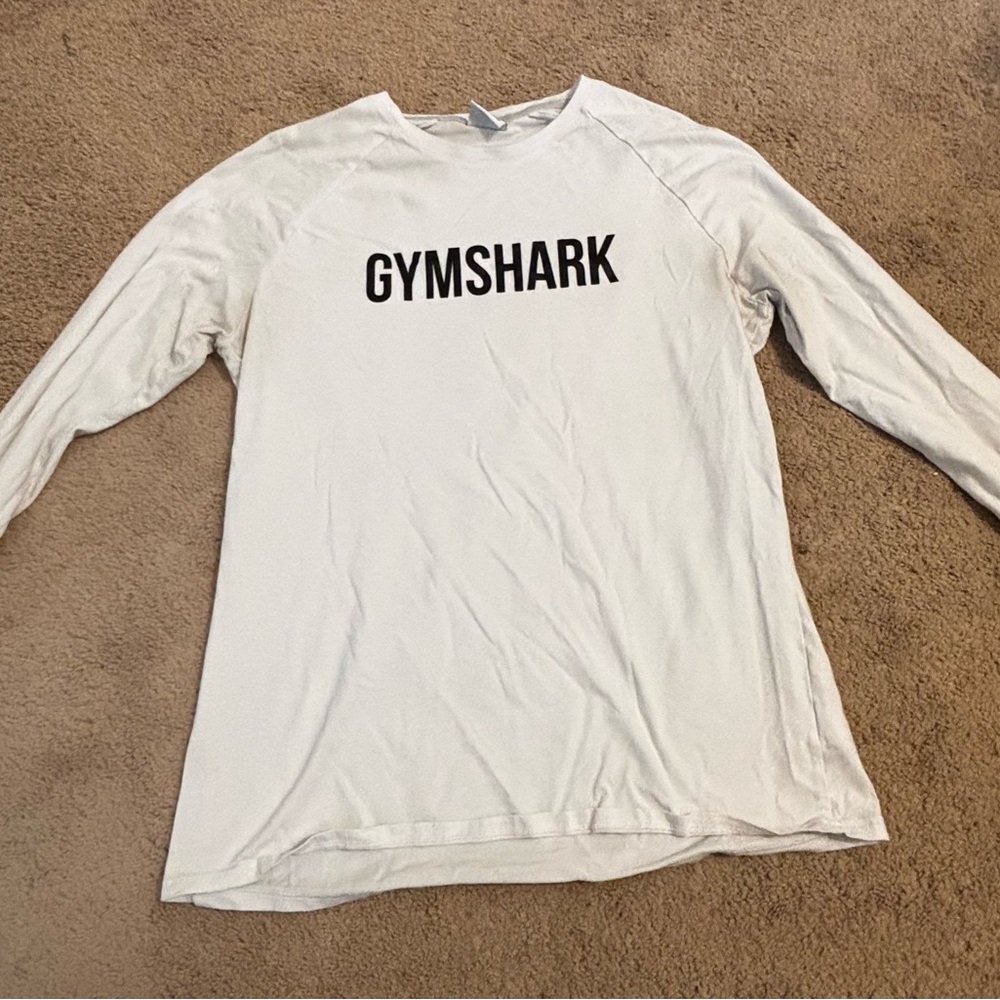 Gymshark White Long Sleeve Shirt